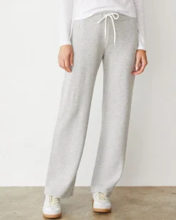 MONROW Softfleece Straight Leg Vintage Sweat HEATHERGREY Store